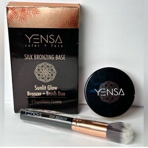 Yensa Sunlit Glow Bronzer + Brush Duo